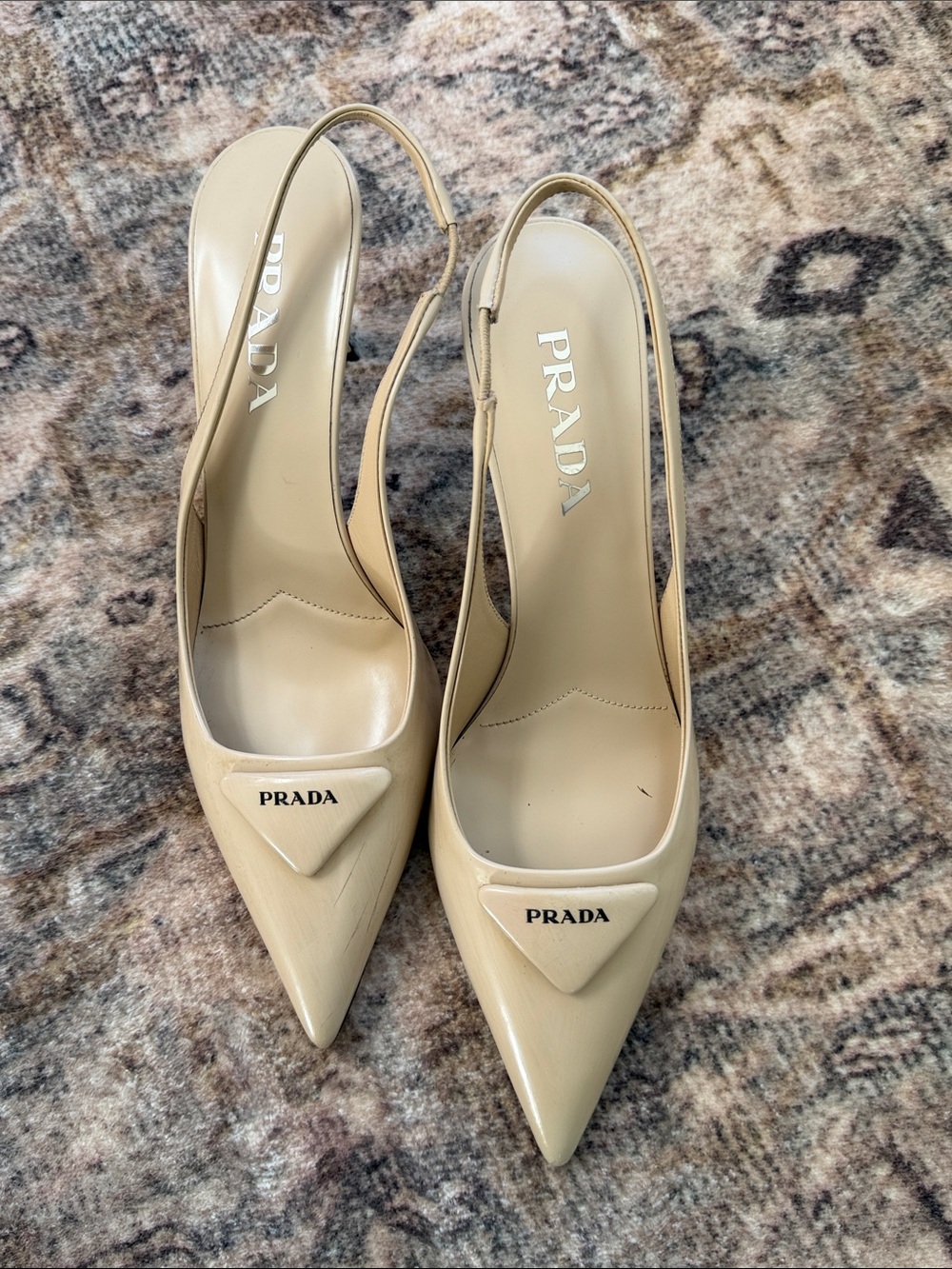 Prada Modellerie Pointed Toe Slingback Pump Size 38.5 - Picture 8 of 8